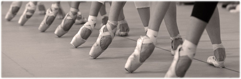 Ballettunterricht an der Stange